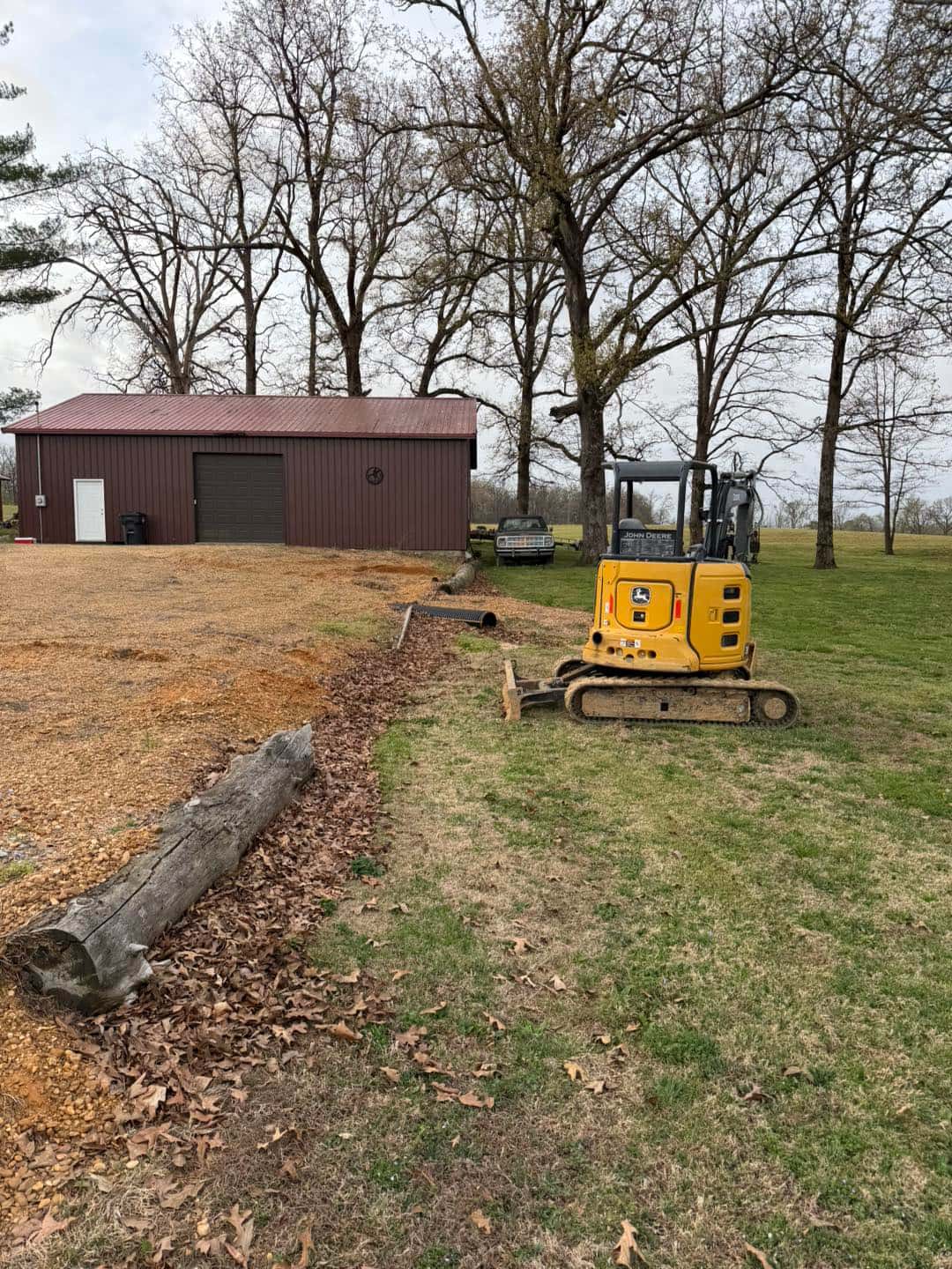 Excavation and site preparation work near Paducah, Kentucky